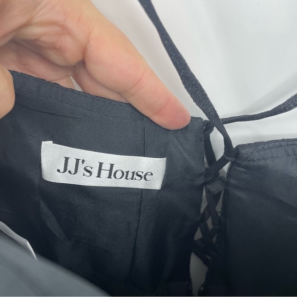 JJ’s house A-line Straight Floor-Length Tulle Prom Dresses floral Beading - Picture 9 of 10